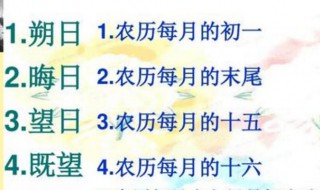 望日是农历哪一天（望日是农历的哪一天）