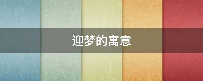 迎梦的寓意（迎梦的意思是什么）