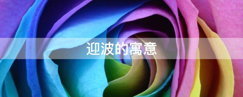 迎波的寓意 水波的寓意