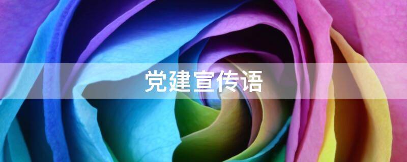党建宣传语 党建宣传语2022