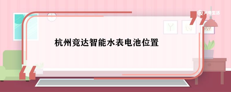 杭州竞达智能水表电池位置 杭州竞达智能水表电池在哪