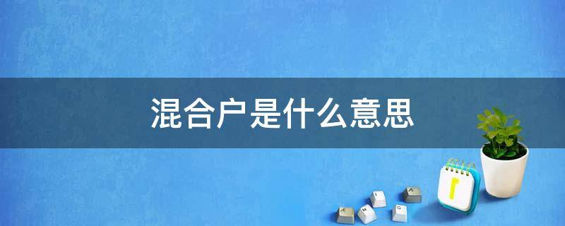 混合户是什么意思（人口普查中什么是混合户）