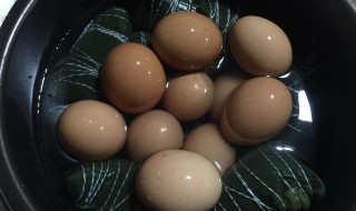 粽子叶煮鸡蛋可以吗 粽叶鸡蛋煮多长时间